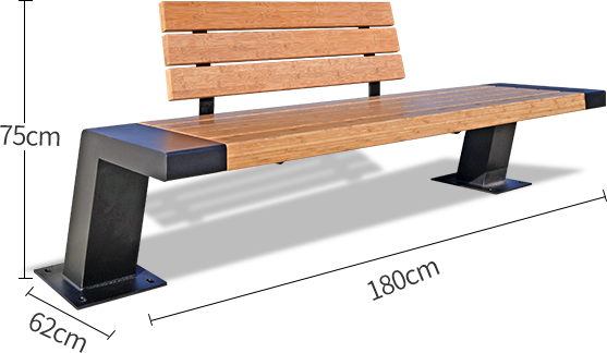 LWS Carbon Steel Park Chair