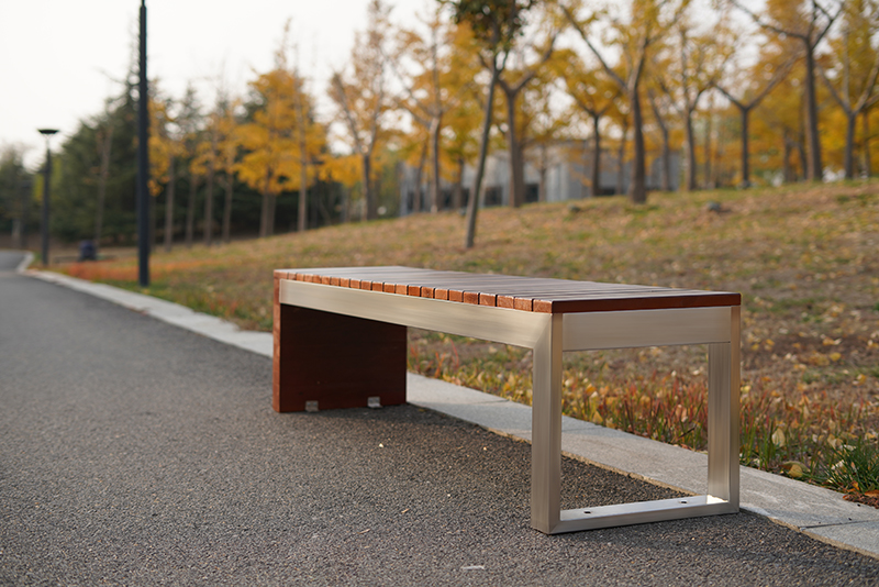 DA Stainless-Steel Outdoor Bench