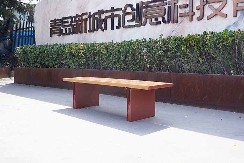 FX Carbon Steel Outdoor Bench