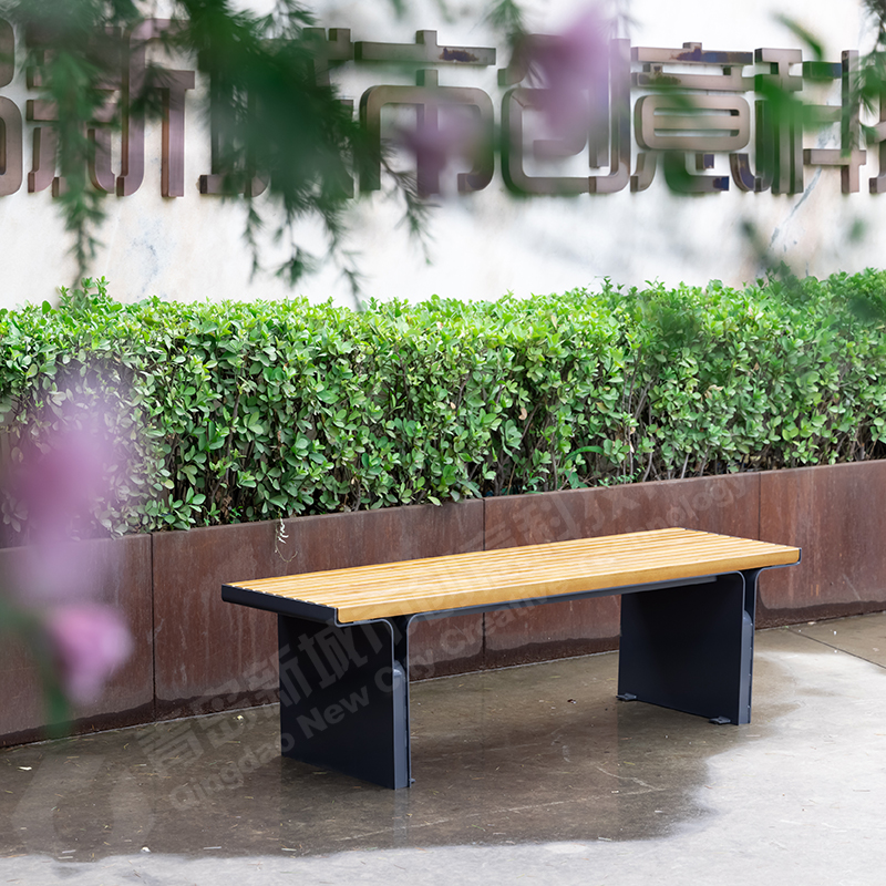 FX Carbon Steel Outdoor Bench