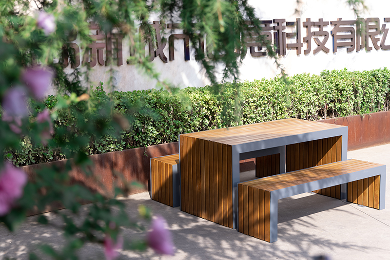 BLS Carbon Steel Park Bench