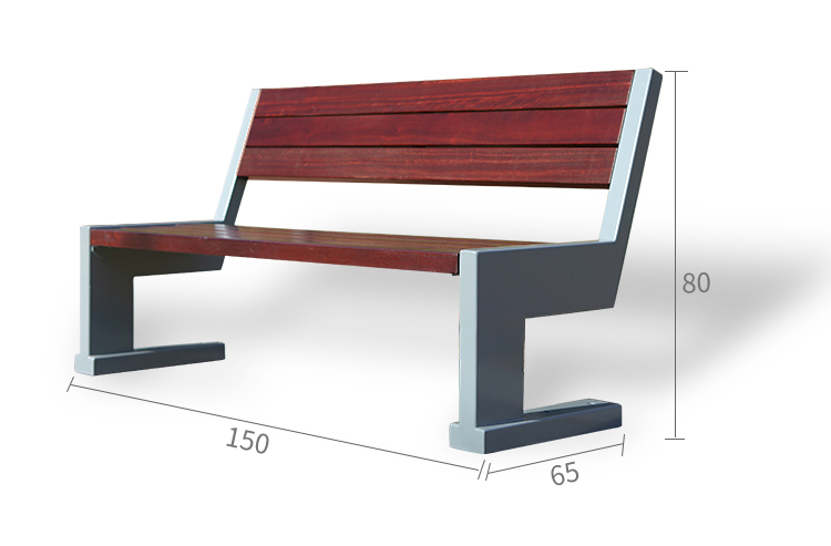 LEF Carbon Steel Park Chair