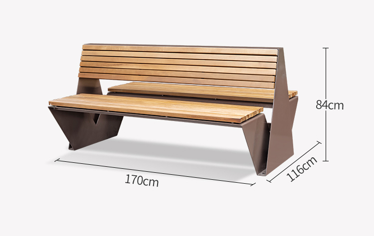 LZH Carbon Steel Park Chair
