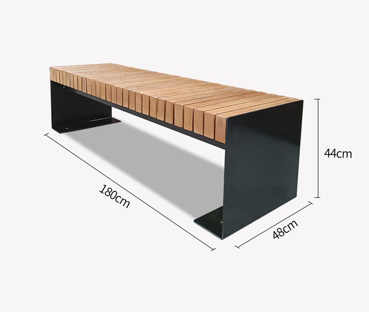 ZHB Carbon Steel Outdoor Bench