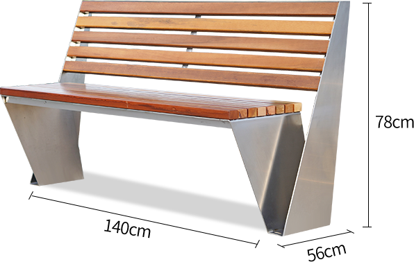 LZH Carbon Steel Park Chair
