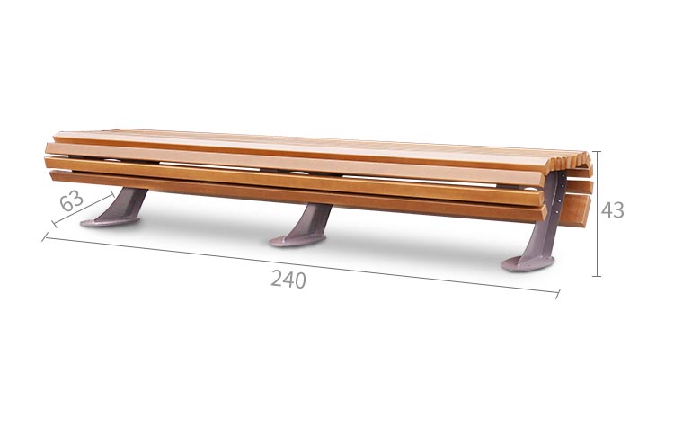 BLM Carbon Steel Park Bench