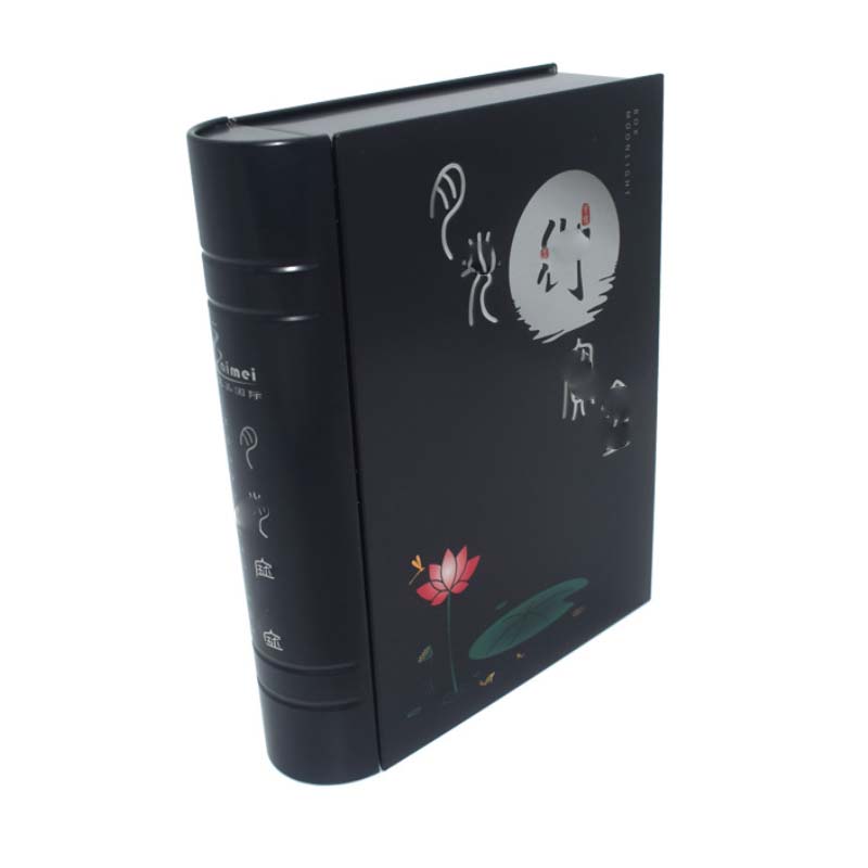 Book shape gift chocolate tin box