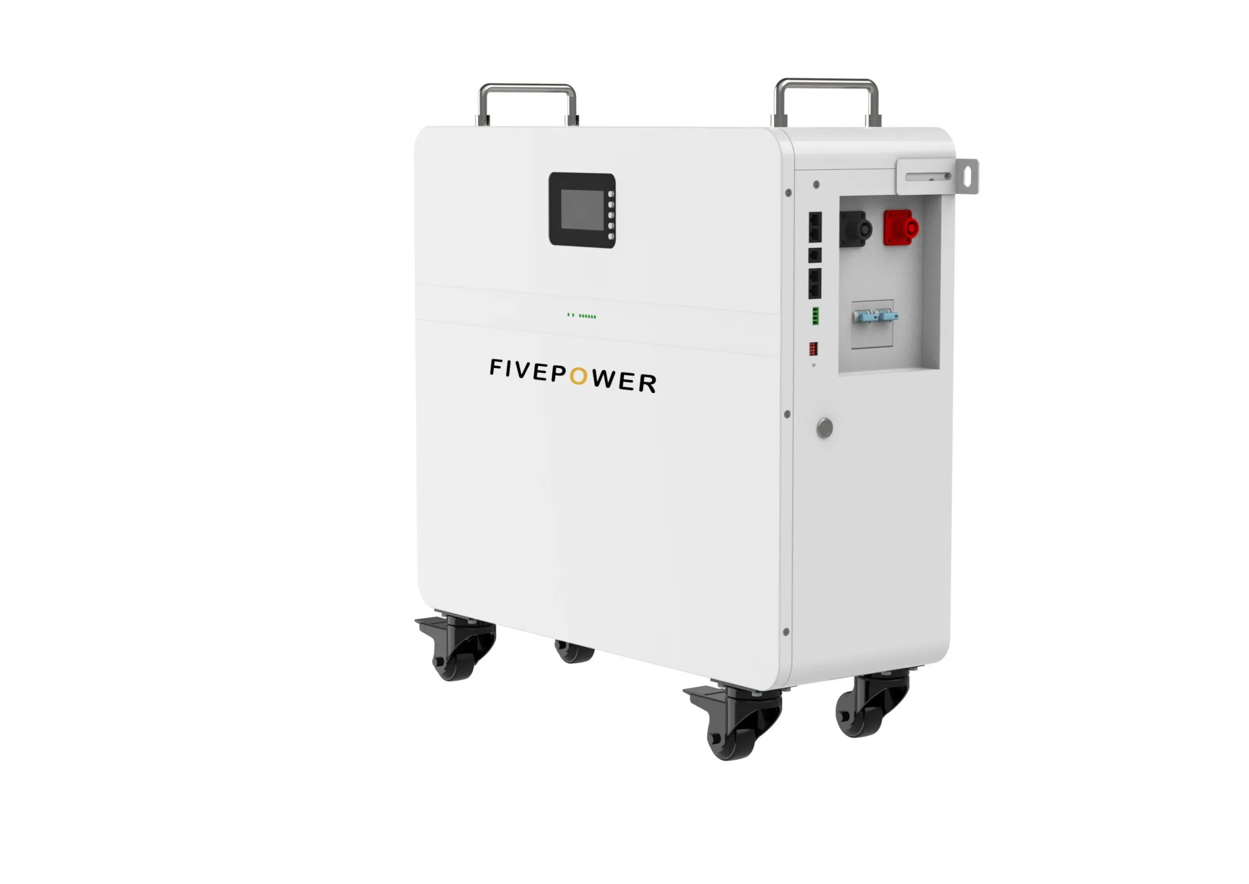 Fivepower 51.2V 100ah Low Voltage Residential Lithium Iron Phosphate LiFePo4 Battery Pack With Wheels