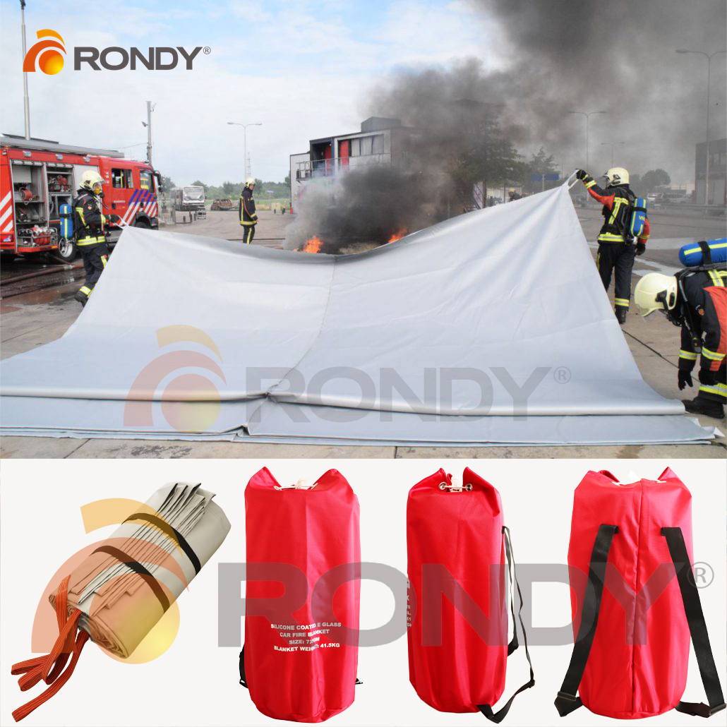 About the application scene of automobile fire blanket