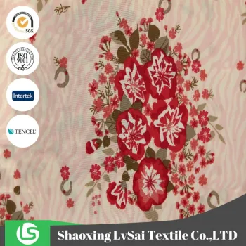 Beautiful Print Fabric Cotton Rayon Jacquard Comformtable
