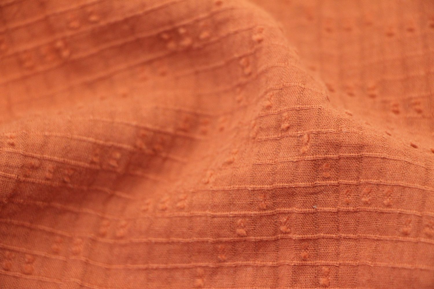 Pure Cotton Jacquard Washed Fabric Comfortable Solid