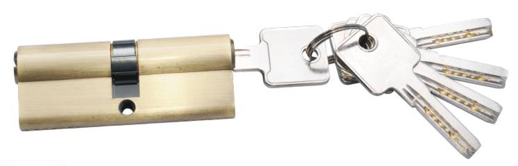 Security brass cylinder, door lock cylinder with comptuer keys