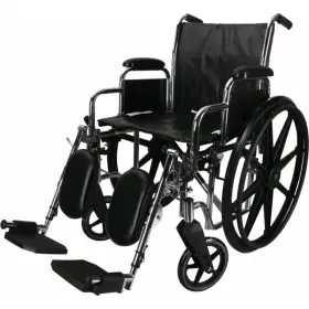 Steel wheelchair with elevating leg rest C3124