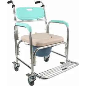 Aluminum fixed commode chair C2201