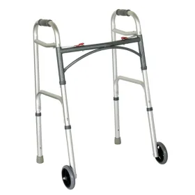 Aluminum walker with wheels C1235