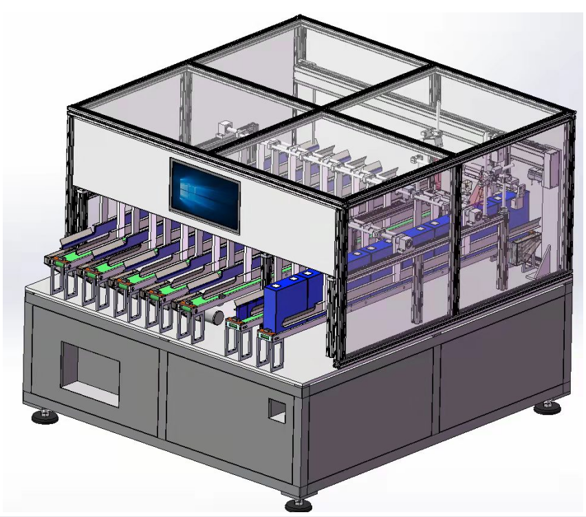 udpege organ moden Prismatic Lithium Battery Module Assembly Production Line | Semi-Automatic