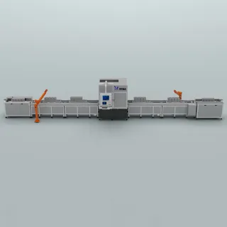 Semi-automatic module welding line solution