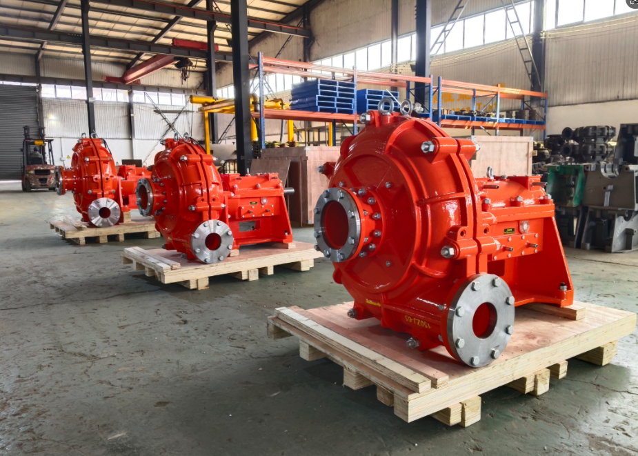 Slurry pumps loading and delivery
