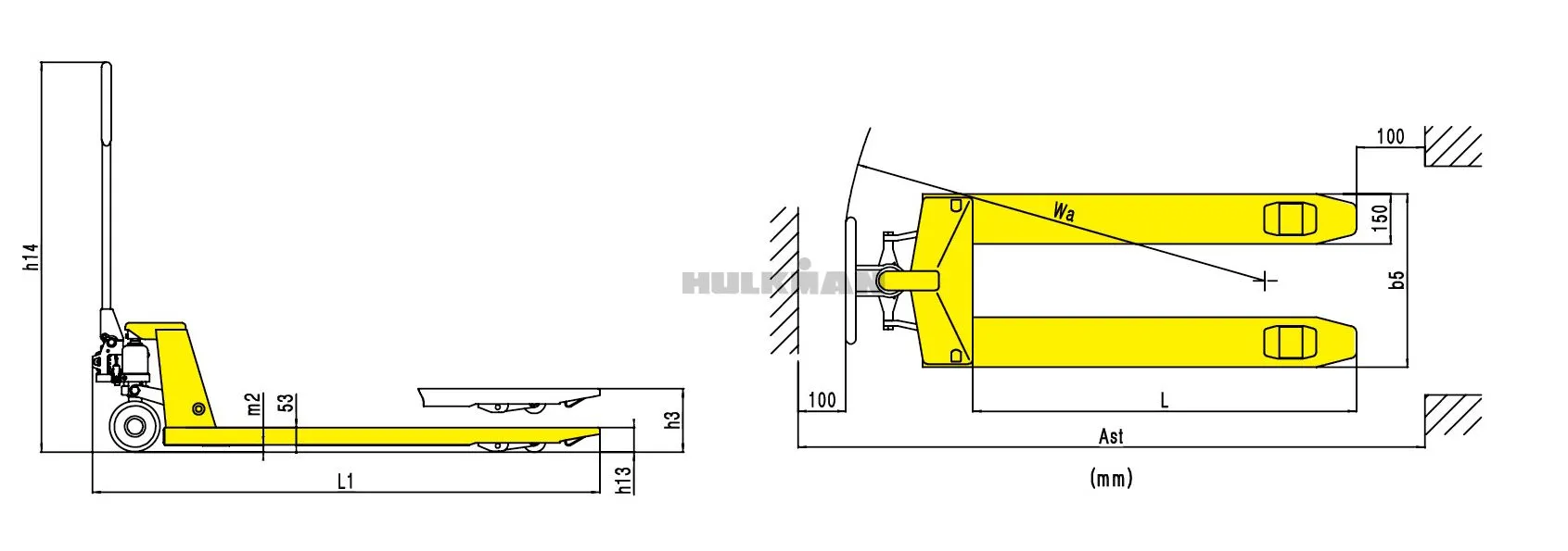 2Ton Hand Pallet Truck for sale