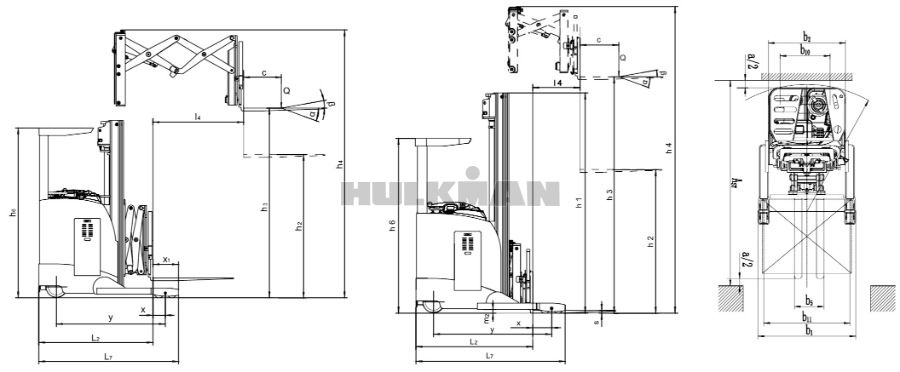 1 5Ton Scissor Type Electric Reach Truck For Sale 1 5Ton Scissor Type Electric Reach Truck For Sale