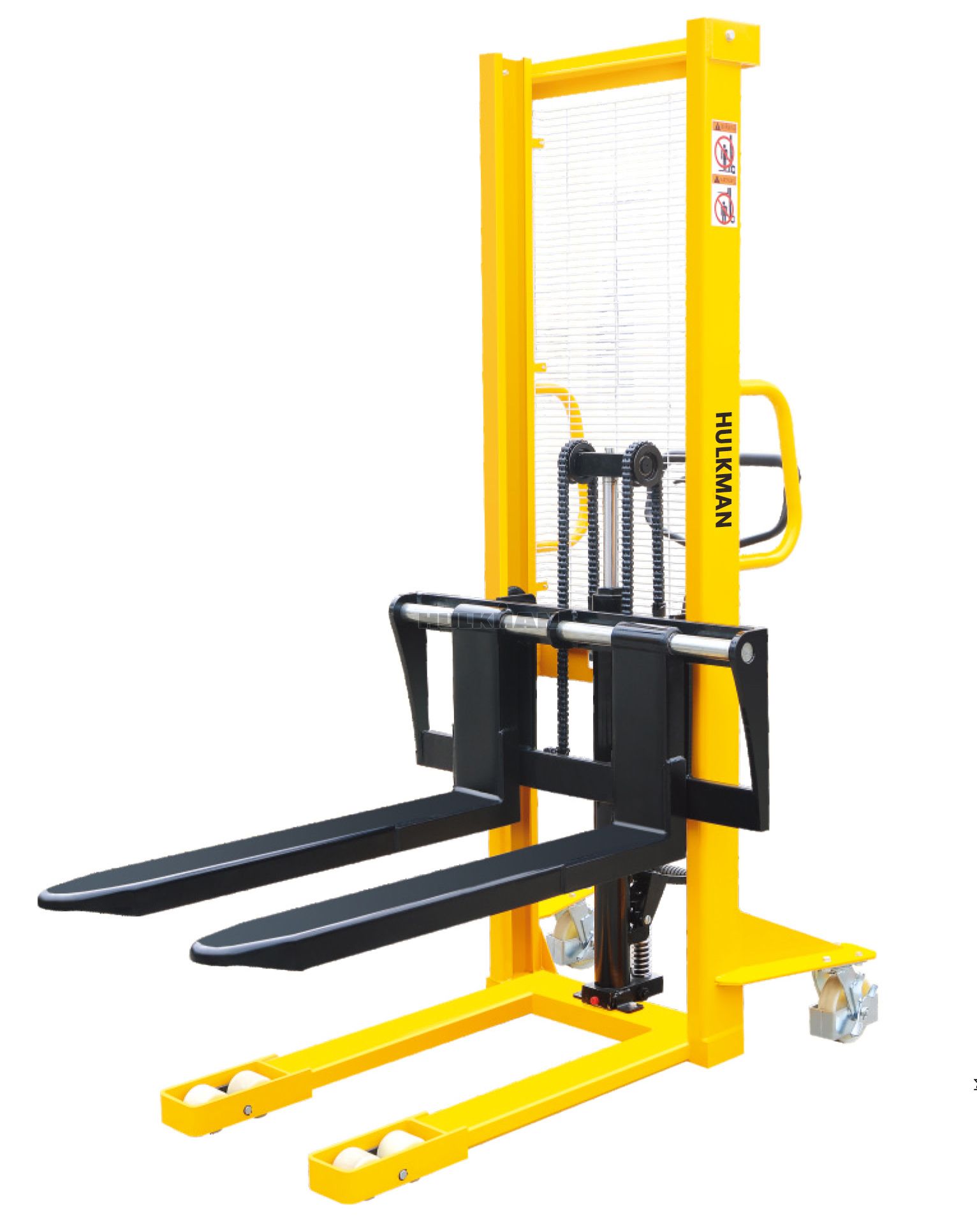 Manual Stacker with Adjustable Forks for sale