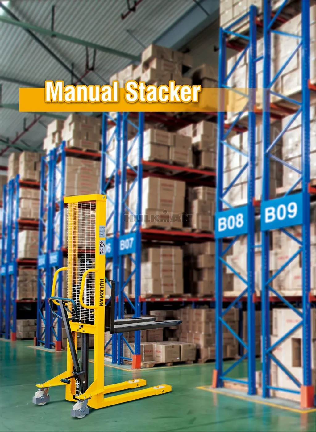 Manual Stacker with Fixed Forks for sale