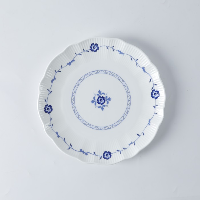 Blue Floral Bone China Tableware For Wedding