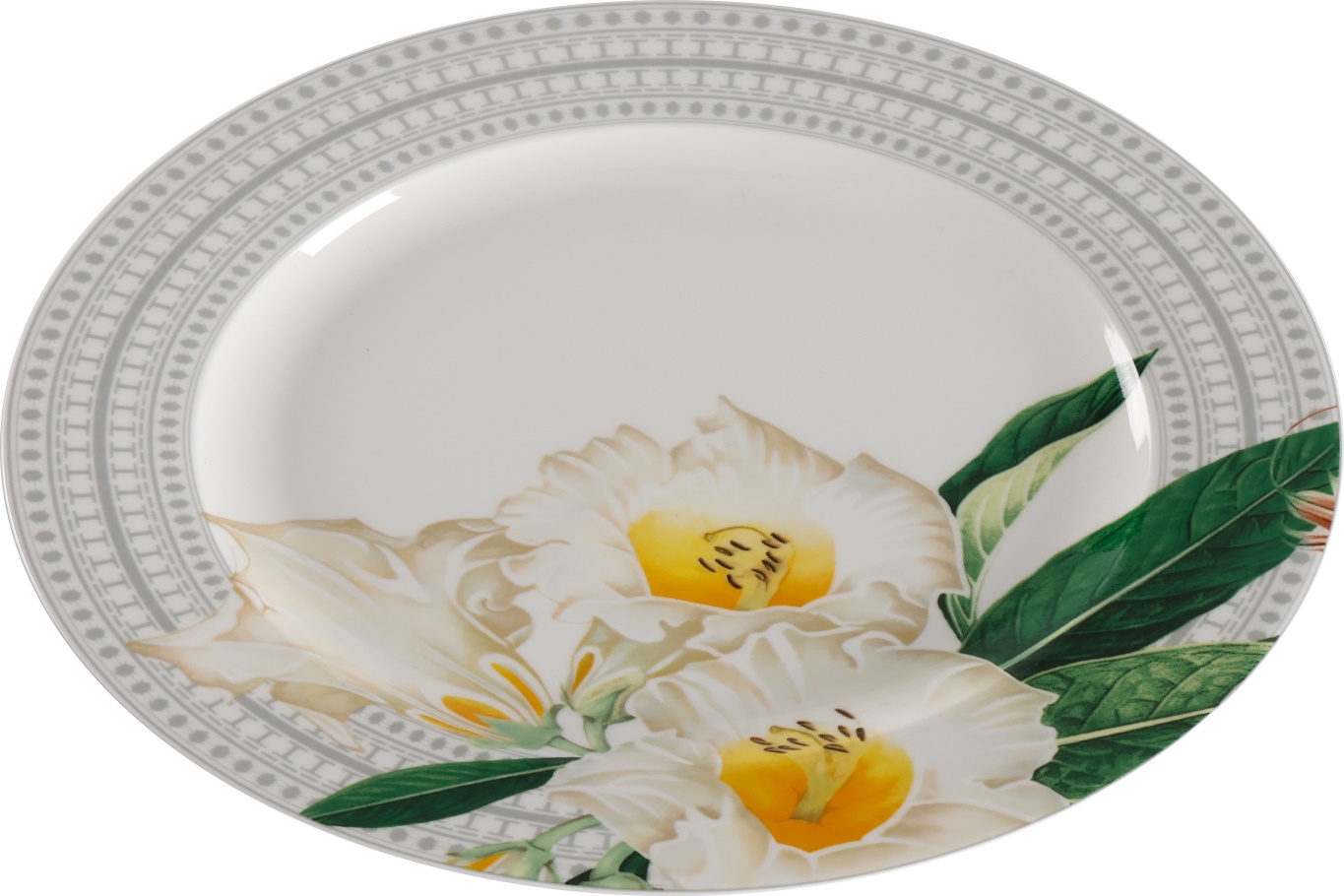 Floral Embossed Plate