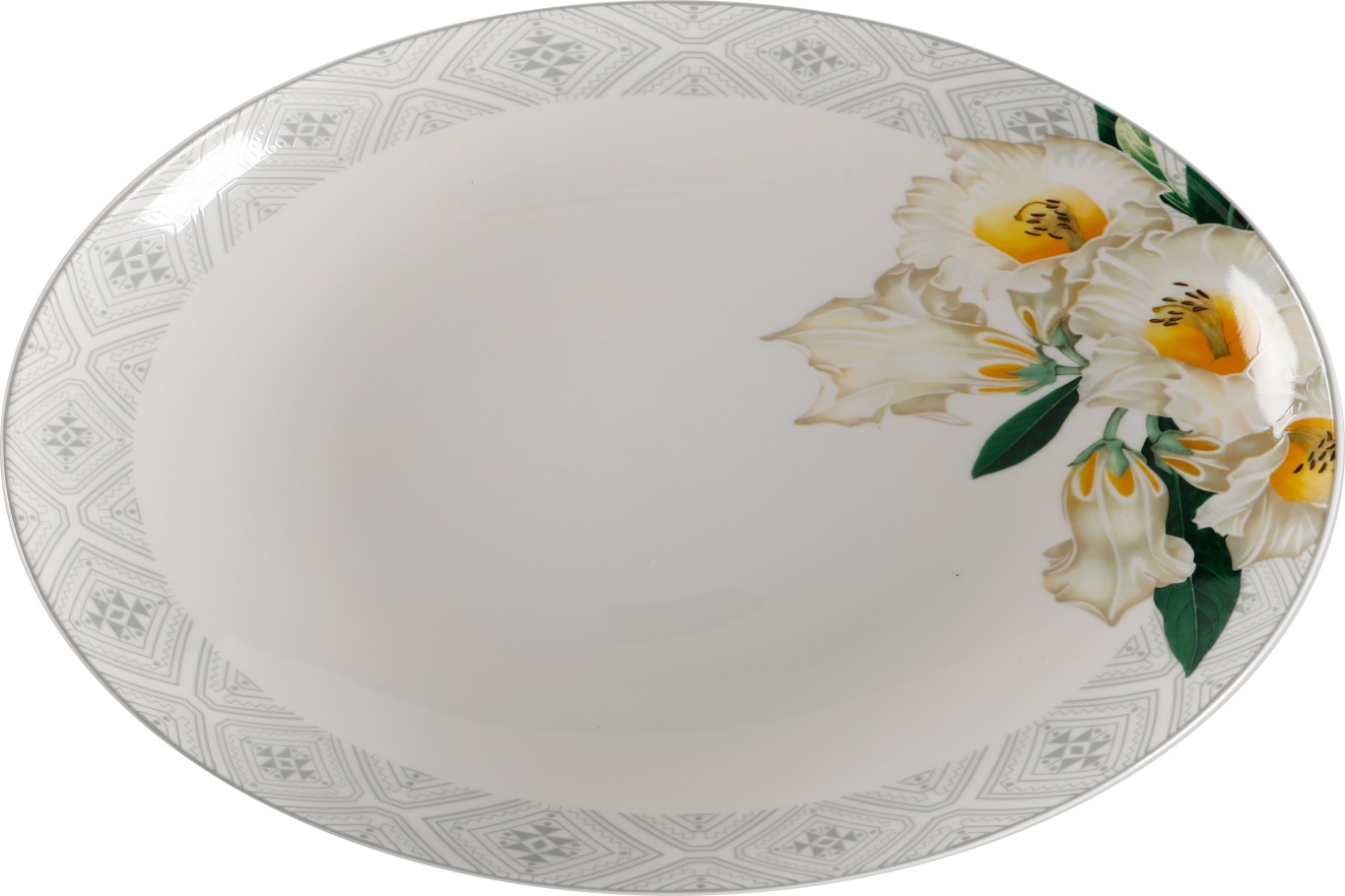 Floral Embossed Plate