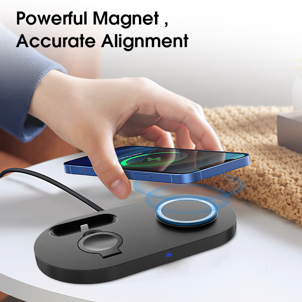 3in1 Wireless Phone Charger Charging Pad