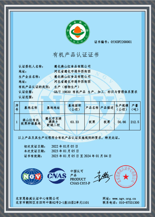 Yanshanhong 80g Sweet Chestnut