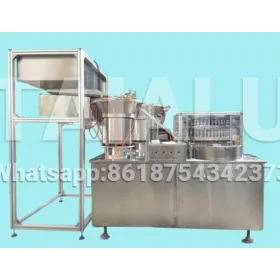 Assembly machine for combine plastic part with aluminum seal 