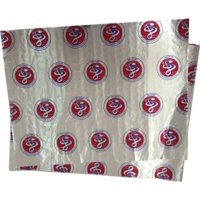 Printed insulated foil sandwich and hamburger package