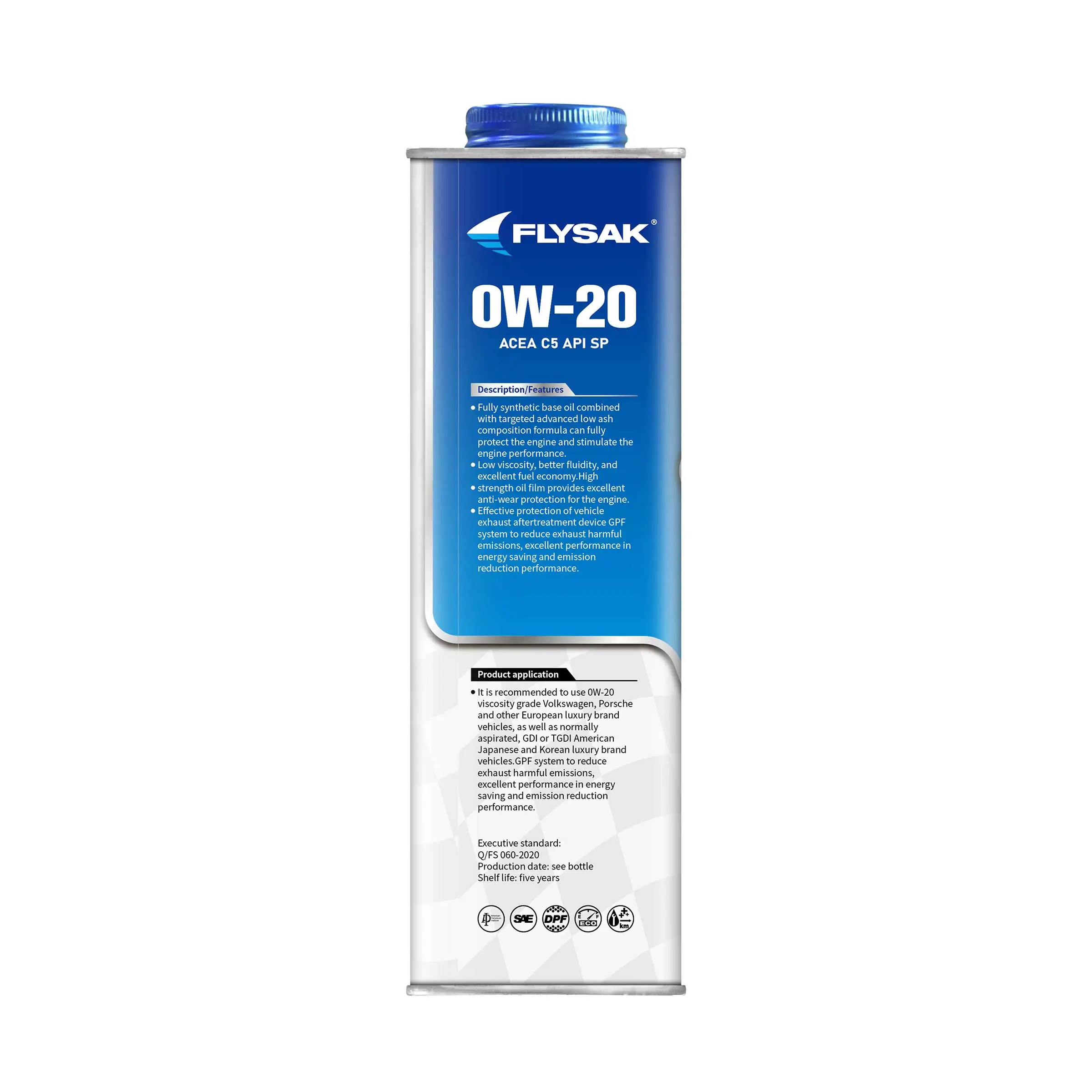 API SP ACEA C5 SAE 0W-20 Gasoline Engine Oil