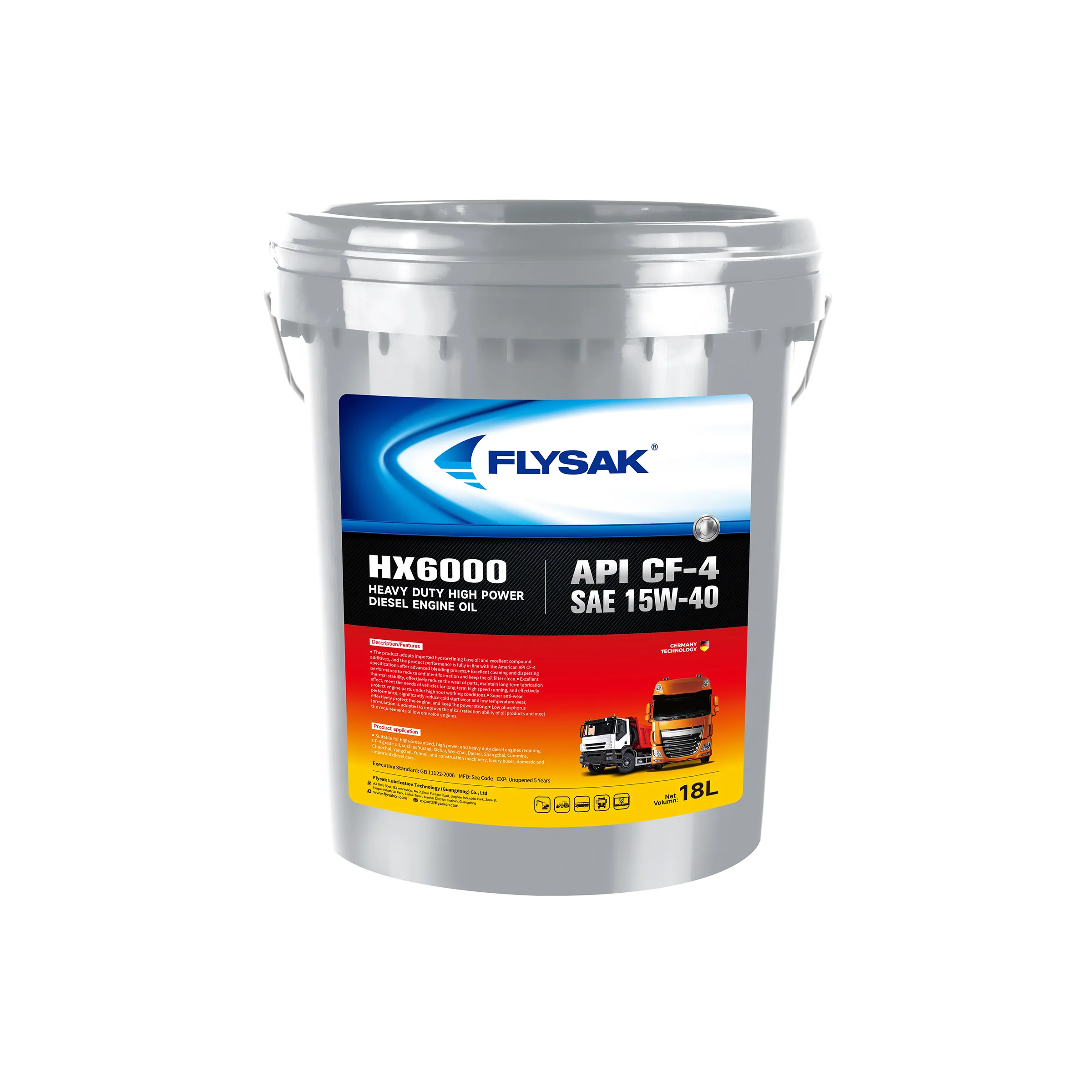 China Manufacturer Heavy Duty High Power CF-4 Diesel Engine Oil 20W-50
