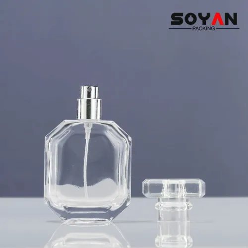 Octagonal Perfume Bottle, Octagonal Perfume Glass Bottle