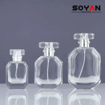 Octagonal Perfume  Glass Spray Bottle