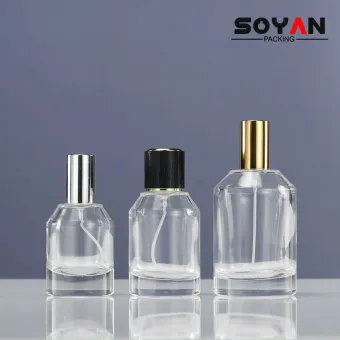 Thick Bottom Slanted Shoulder  Glass Perfume Bottle