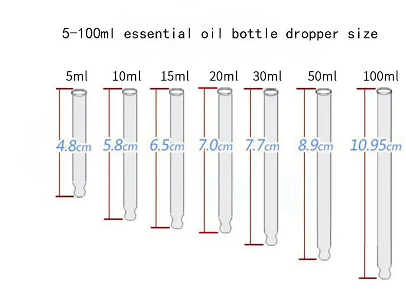 Amber Glass Dropper  Essential Oil Bottles