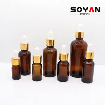 Amber Glass Dropper  Essential Oil Bottles