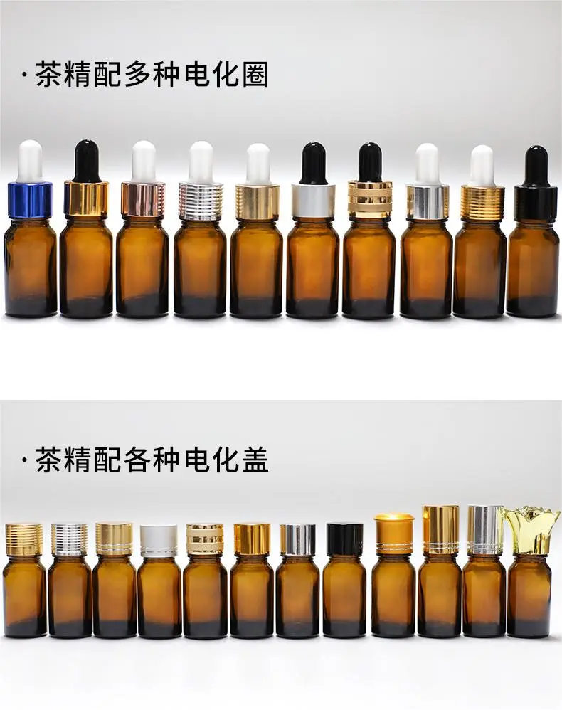 Amber Glass Dropper  Essential Oil Bottles