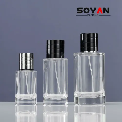 Classic cylindrical perfume bottle