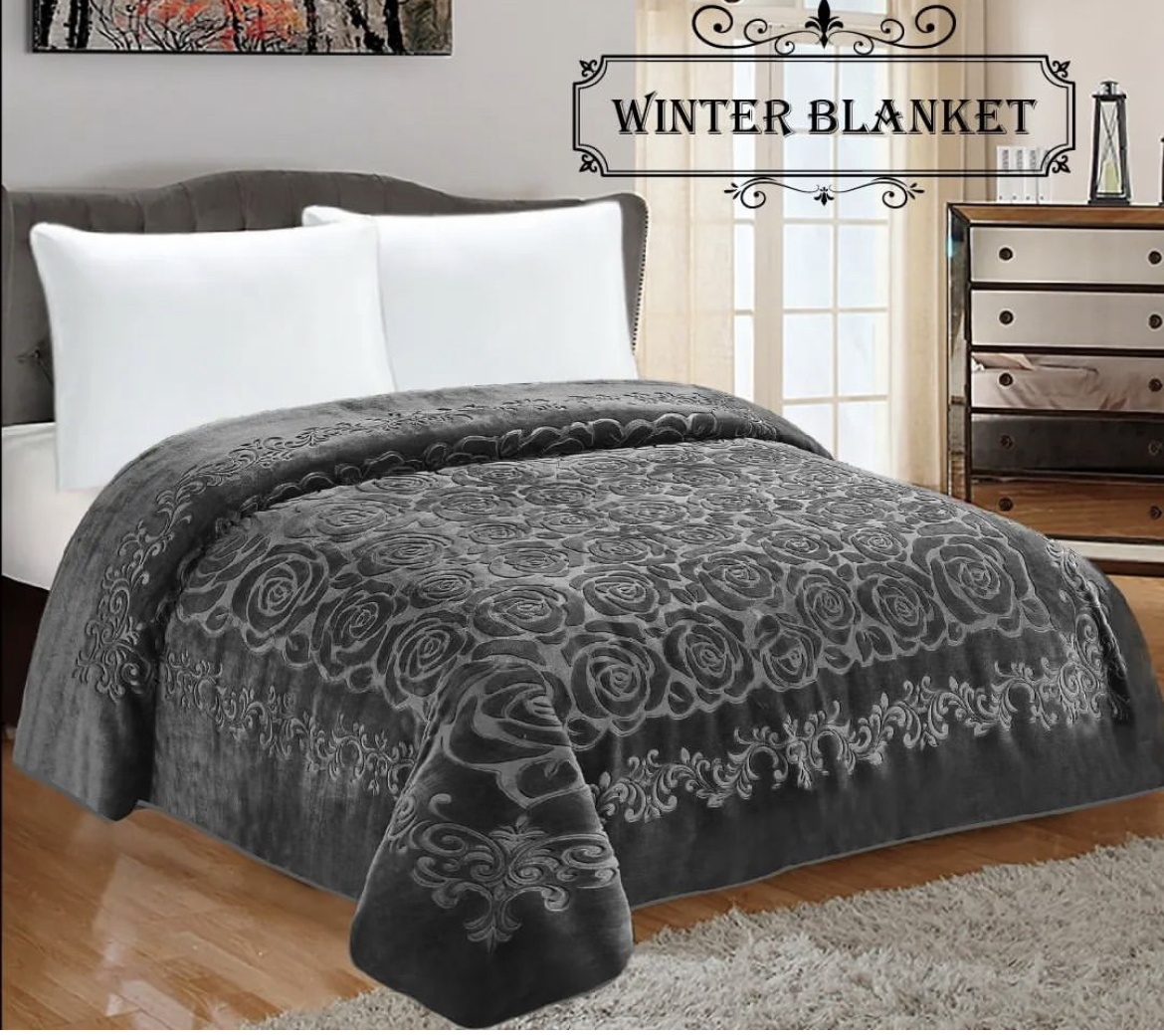 High quality RASCHEL embossed  blanket