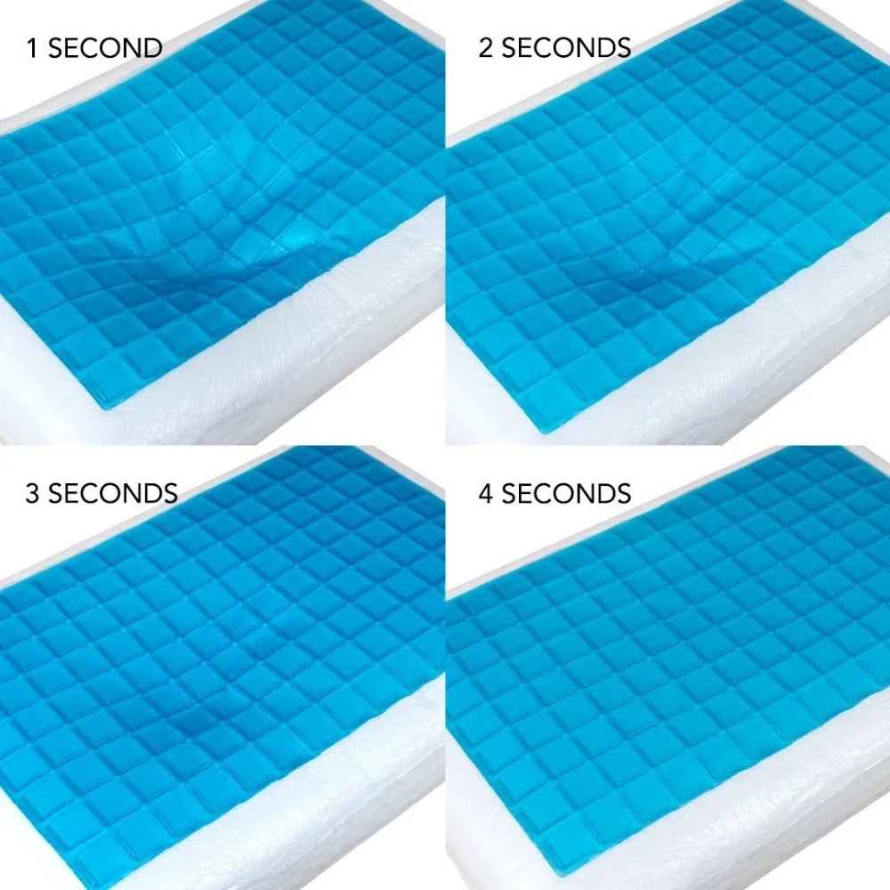 Silica Memory Foam Ice Cool Comfort Gel Pillows