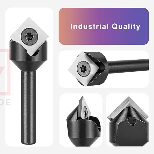 Master Precision Joinery with 90 Degree V-Groove Bits Featuring Carbide Inserts