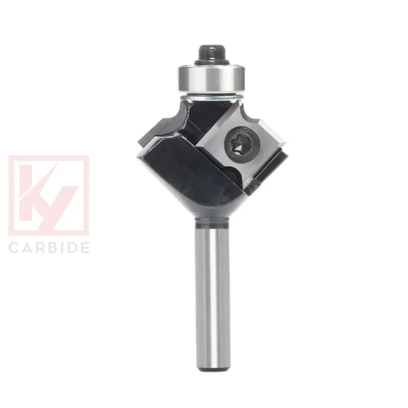 90 Degree Roundover Bit with Insert Knives