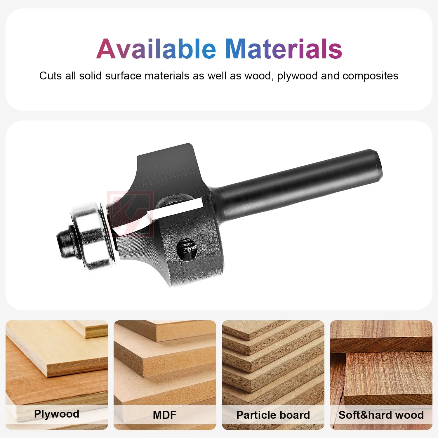 Radius Corner Round Router Bit(인서트 포함