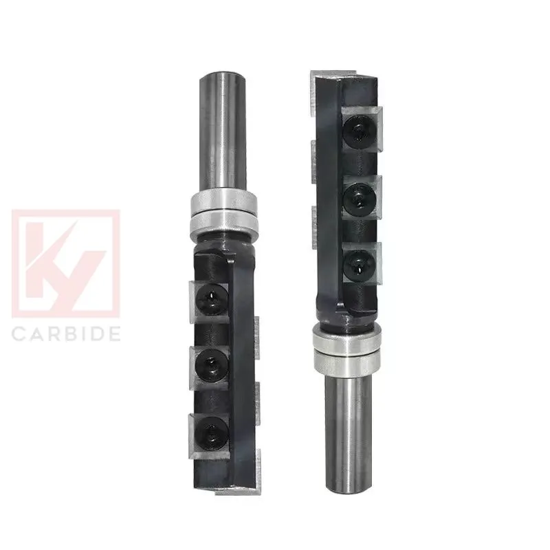 Top Bearing Straight Pattern Router Bit with Indexable Insert