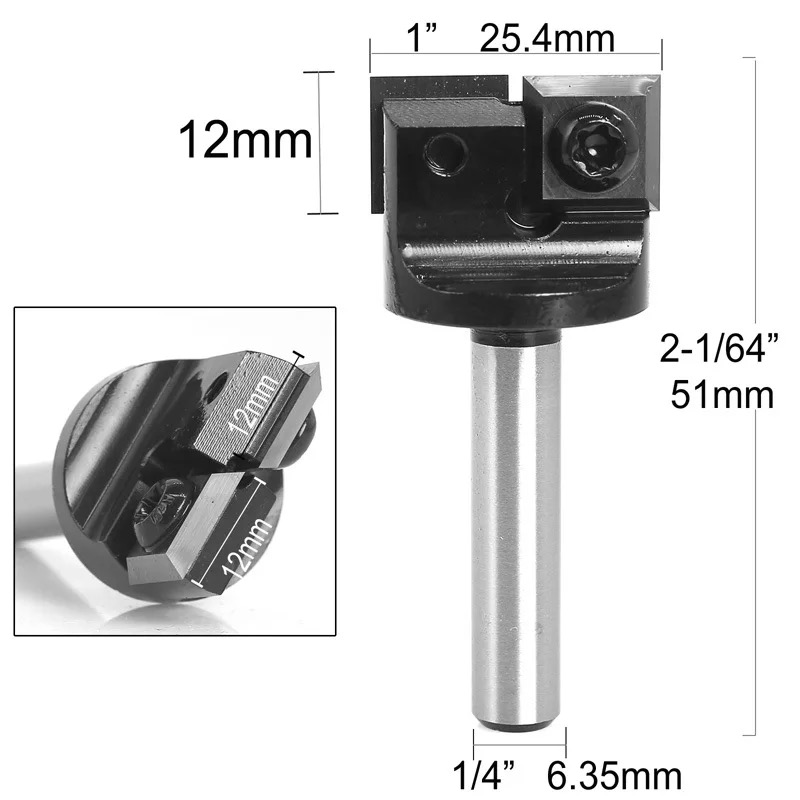 2 Flutes CNC Spoilboard Surfacing Router Bit