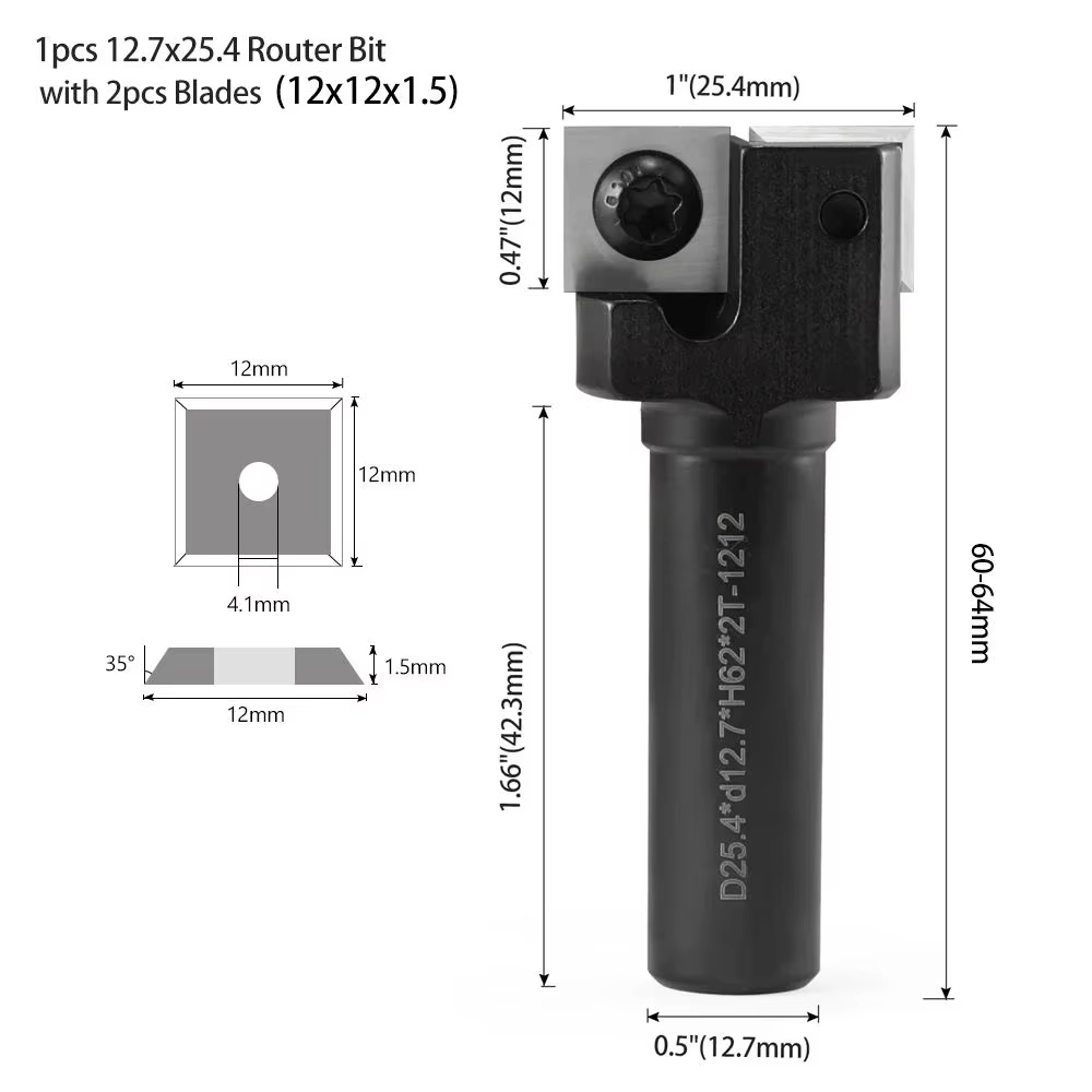 2 Flutes CNC Slab Flattening Router Bit